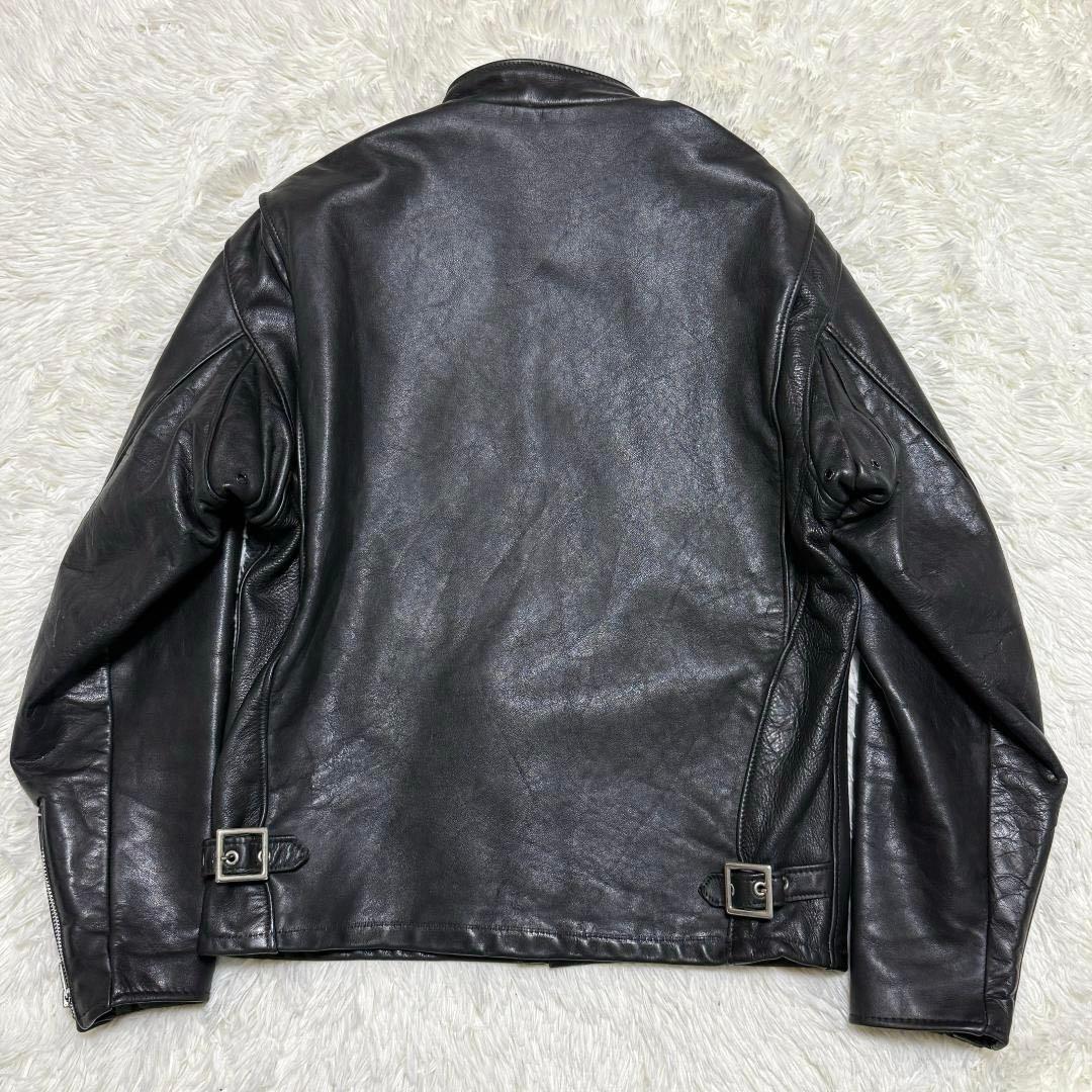 米国製40⭐️Schott ショット 641 シングルライダース カウレザー 黒