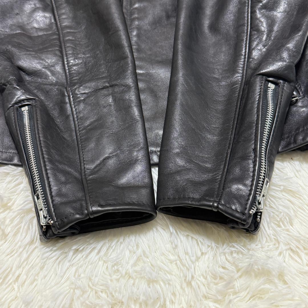 米国製40⭐️Schott ショット 641 シングルライダース カウレザー 黒