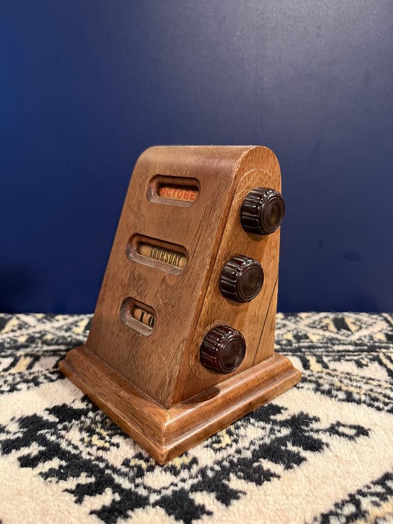 【一点もの】木製卓上カレンダー アンティーク ヴィンテージ コレクション 希少