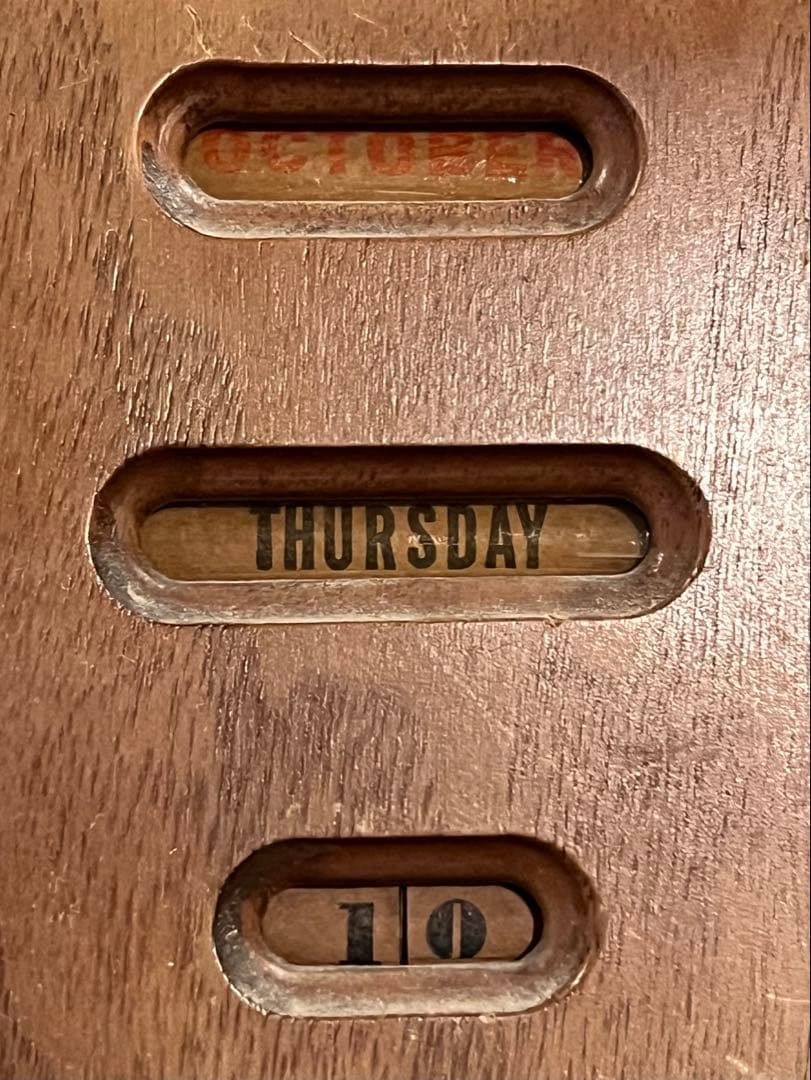 【一点もの】木製卓上カレンダー アンティーク ヴィンテージ コレクション 希少