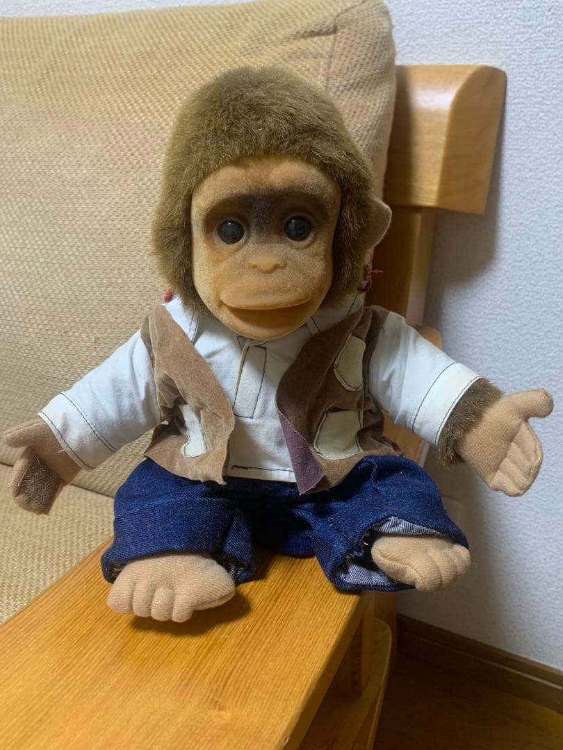 【レトロ】90s HOSUNG モンキー ぬいぐるみ