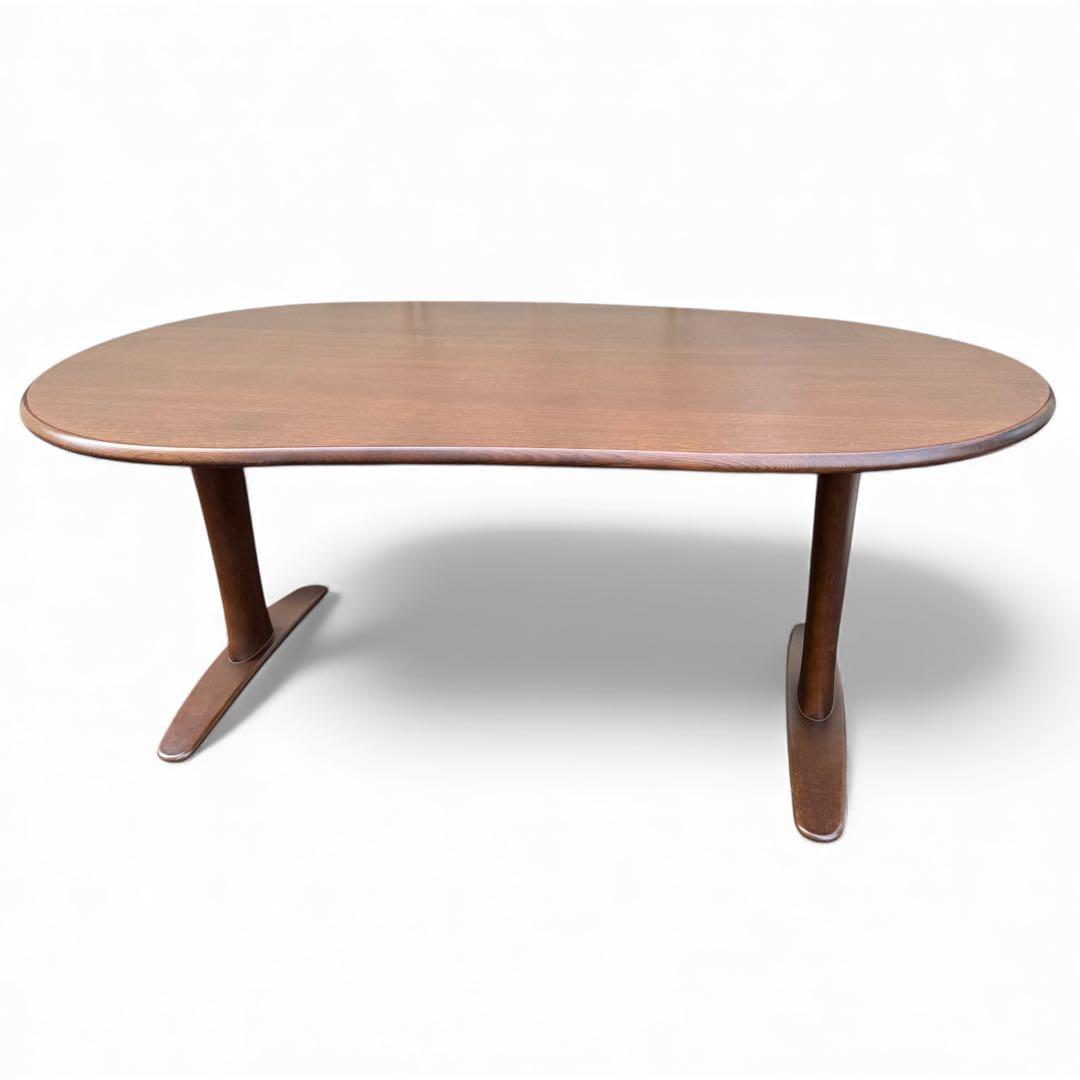 ダイニングテーブル 飛騨産業 キツツキ　豆型　森のことば　オーク材　無垢材