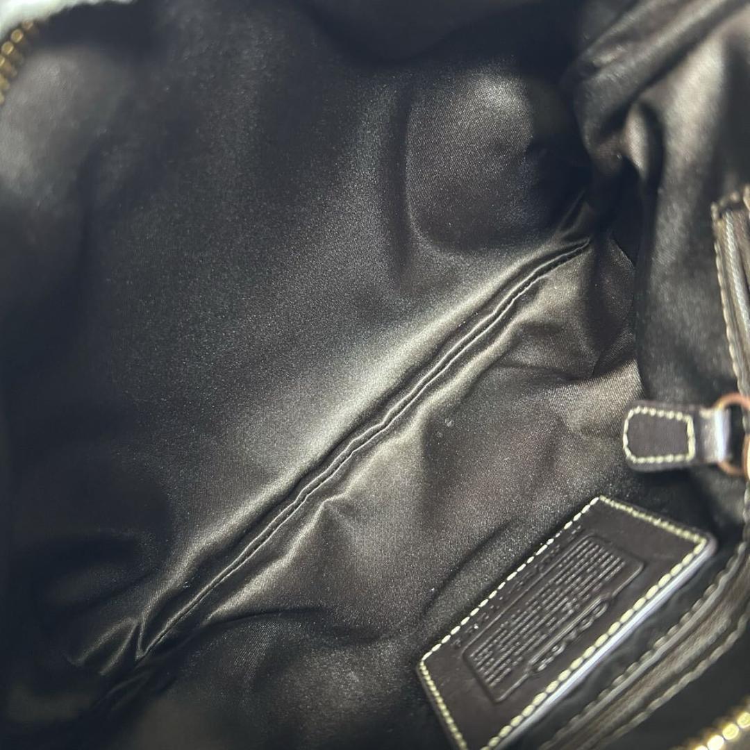 【極美品】コーチ ソーホー シグネチャー ワンハンドバッグ レザー キャンバス