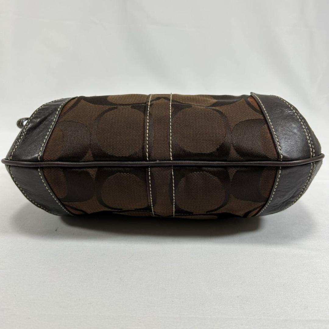 【極美品】コーチ ソーホー シグネチャー ワンハンドバッグ レザー キャンバス