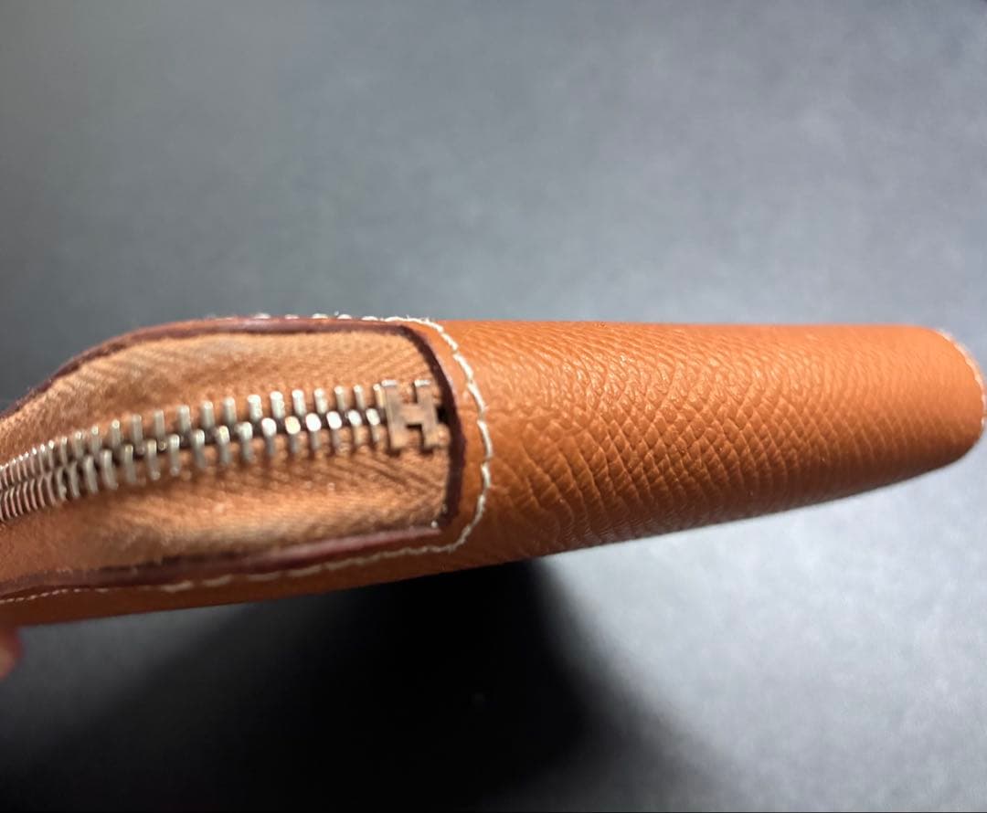 エルメス　シルクインコンパクト　ゴールド/セサミ　gold sesame