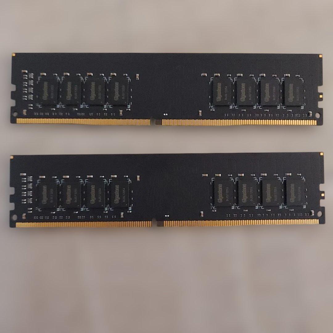 gigastone　メモリ　DDR4　2666 ×2　パソコンパーツ