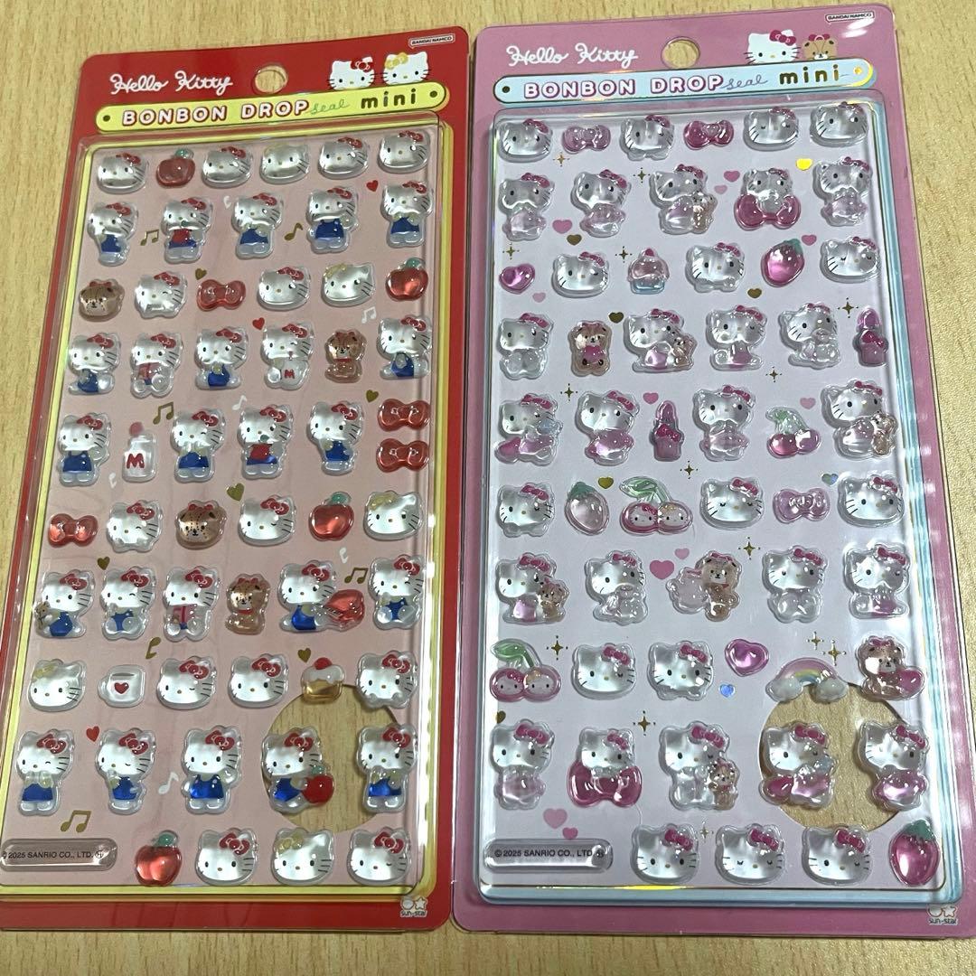 サンリオミニ　ボンボンドロップシール　5枚セット