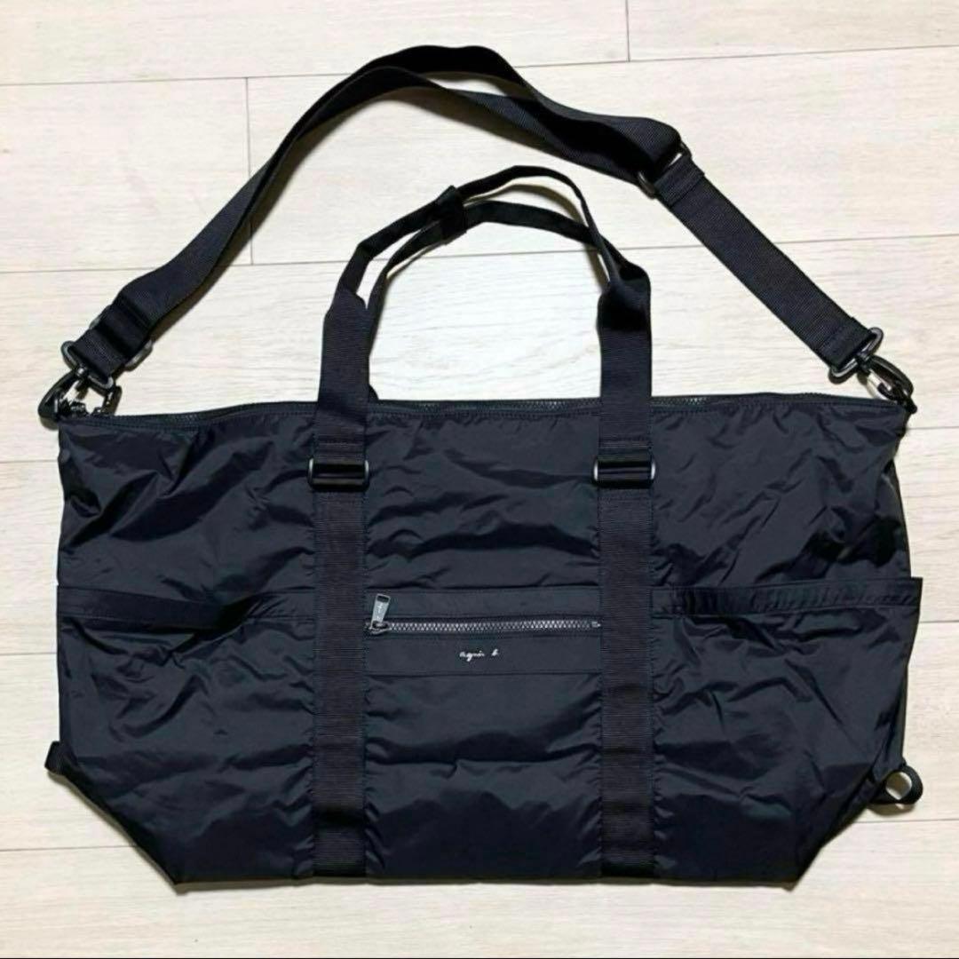 agnes b. VOYAGE アニエスベー バッグ ボストンバッグ ブラック
