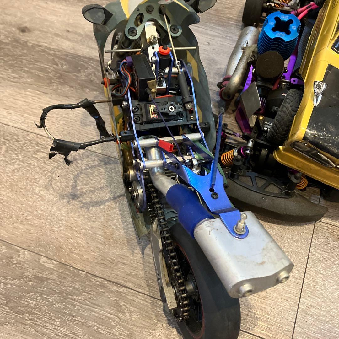 hpi サベージ　ドリフ　エンジンバイク　ミニッツ