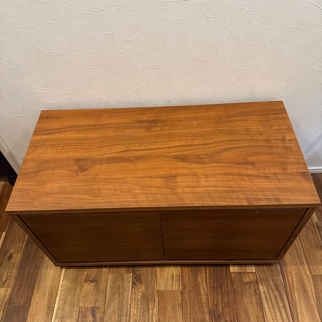 無印良品　スタッキングキャビネット　ウォールナット材