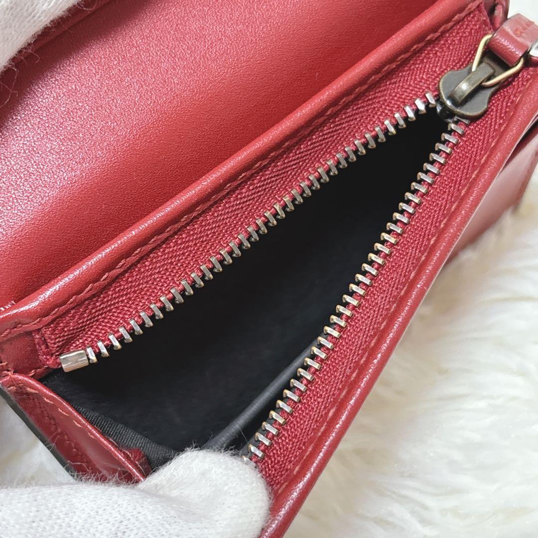 美品✨GUCCI ストーン抜けなし チェリー さくらんぼ 二つ折り財布 GG柄