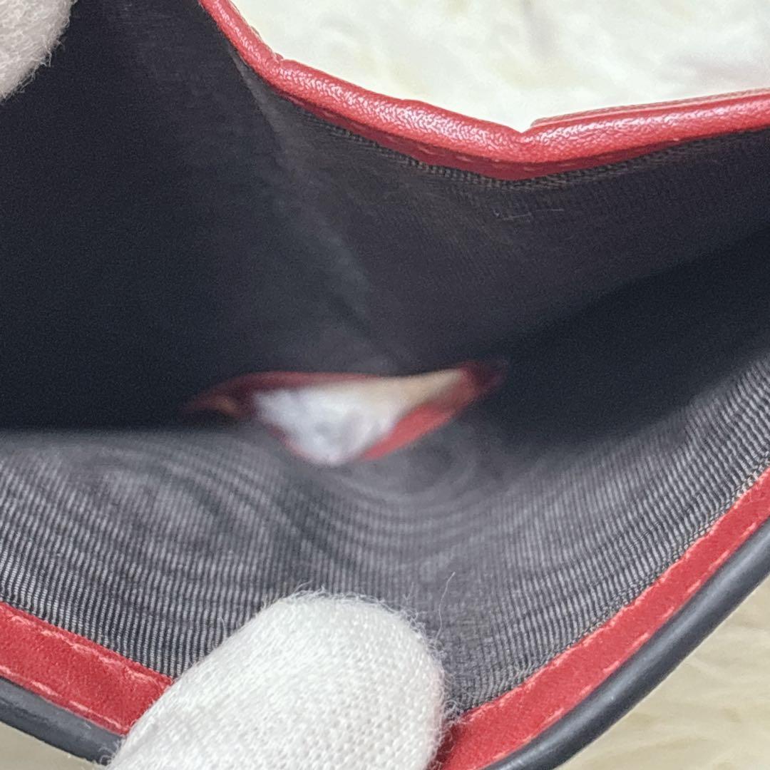 美品✨GUCCI ストーン抜けなし チェリー さくらんぼ 二つ折り財布 GG柄