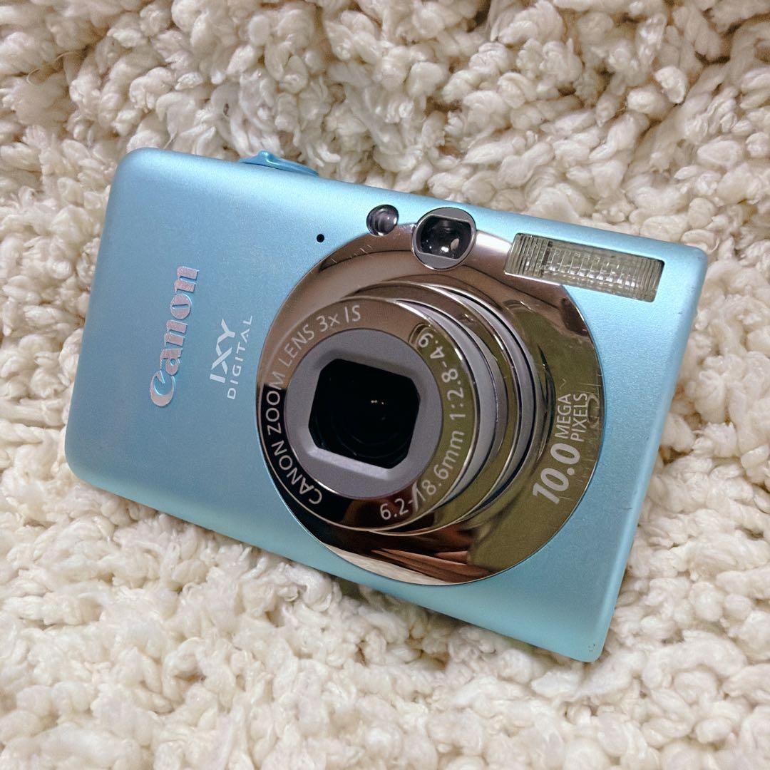 Canon IXY DIGITAL 110 IS デジカメ コンデジ 青 ブルー