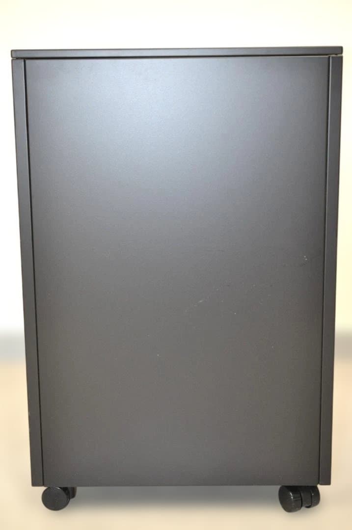 デスクワゴン 3段 シリンダー錠 鍵付き HK187①