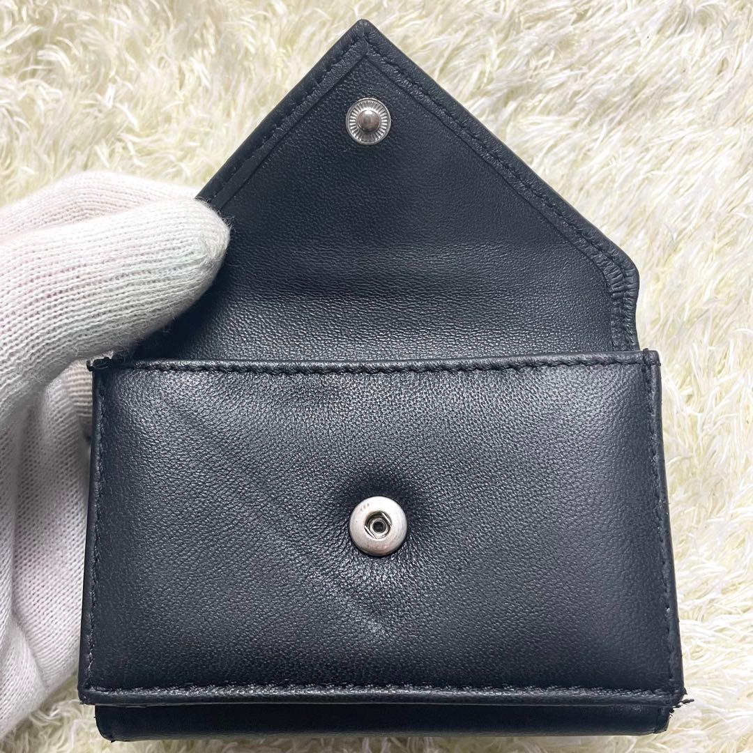 美品 ヴィヴィアンウエストウッド 折財布 ブラック 三つ折り財布 レター型