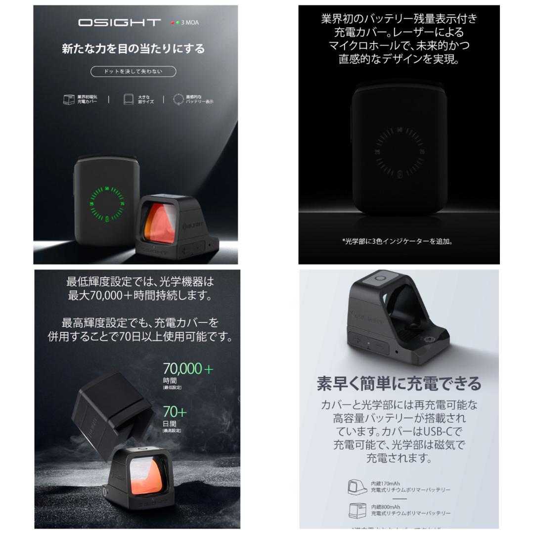オーライト オーサイト OSIGHT ダットサイト 3MOA グリーン 実物