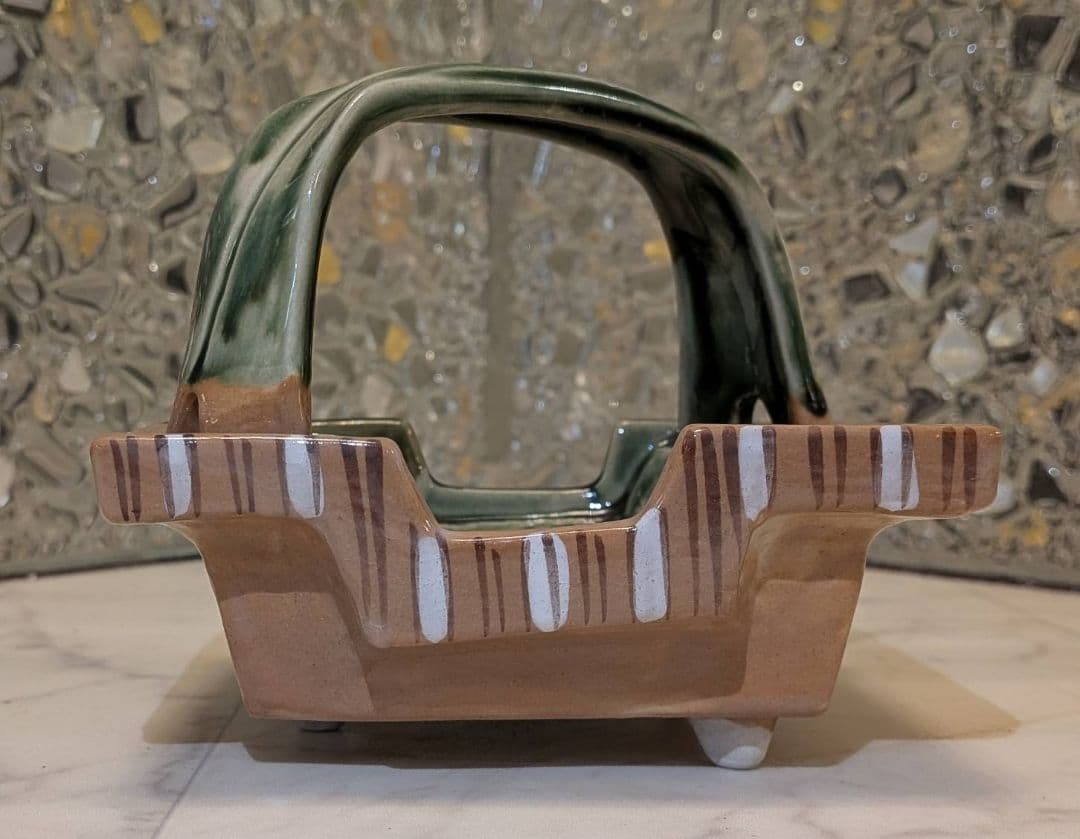 【最終値下げ】織部　手提げ　向付　5客　ビンテージ