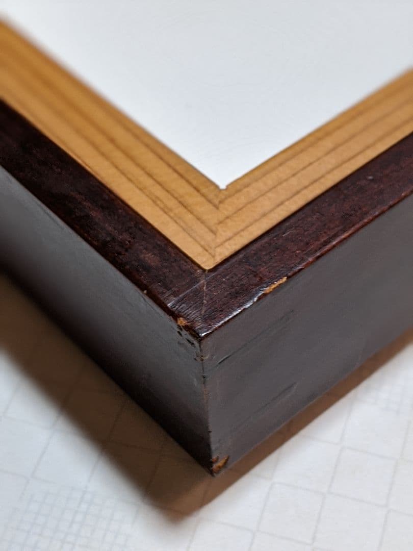 扇画「紅葉」下枯れの菊 寒菊 (日本画)