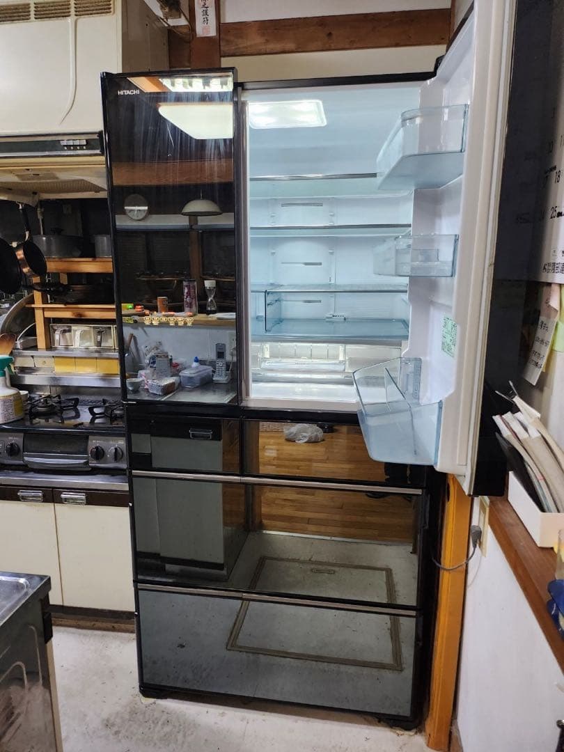 R-WXC74N(X) 735L 大型 ブラック 冷蔵庫 両開き ミラー仕上げ