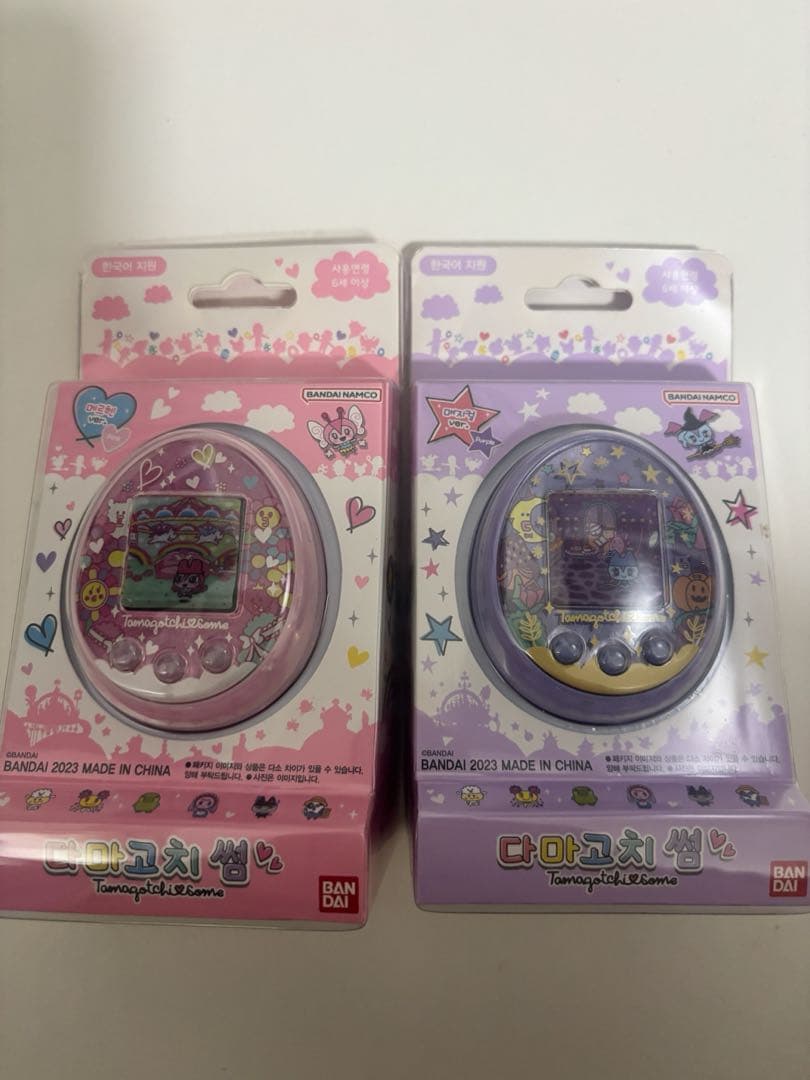 d*3様 たまごっちみーつ　韓国版　ピンク・パープル2個セット