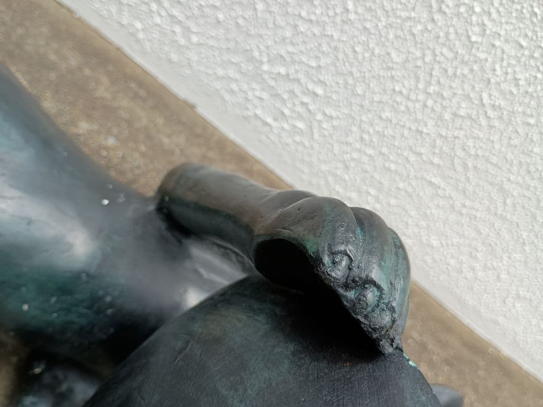 皿持ち猫バリ島　金属製 バリ島皿持ち猫　希少