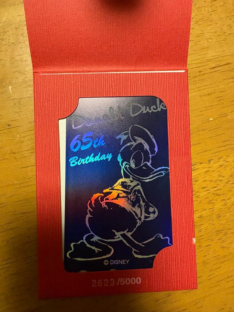 ドナルドダック 65周年記念カード