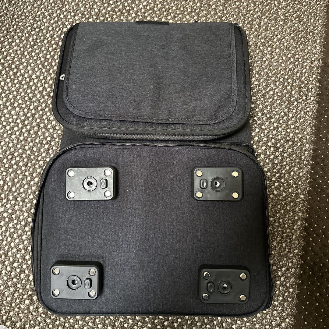 2匹OK！大型キャットバッグ 通気抜群 静音キャスター搭載 XXL ブラック