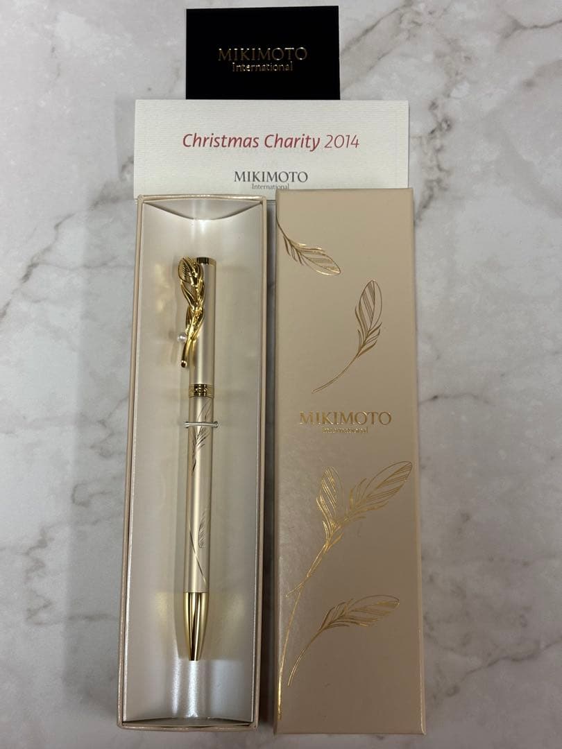 ミキモト ボールペン フェザーモチーフ クリスマスチャリティー 2014