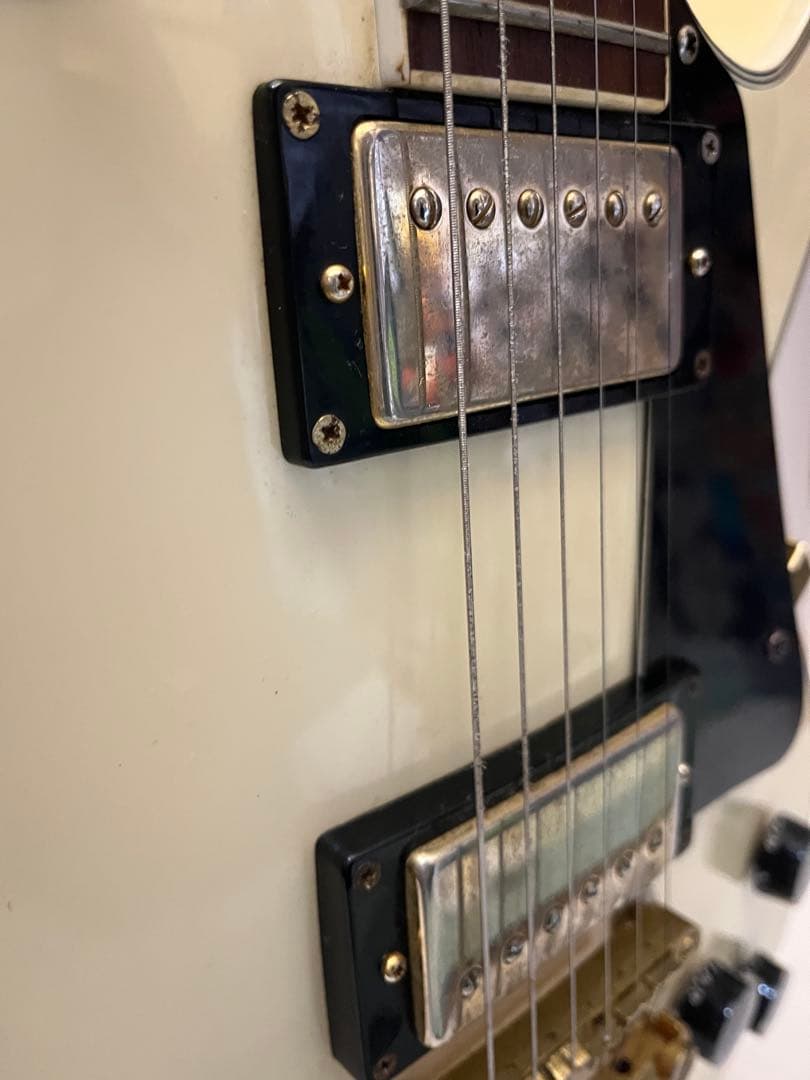 7 訳あり　フォトジェニック　レスポールカスタム　ホワイト