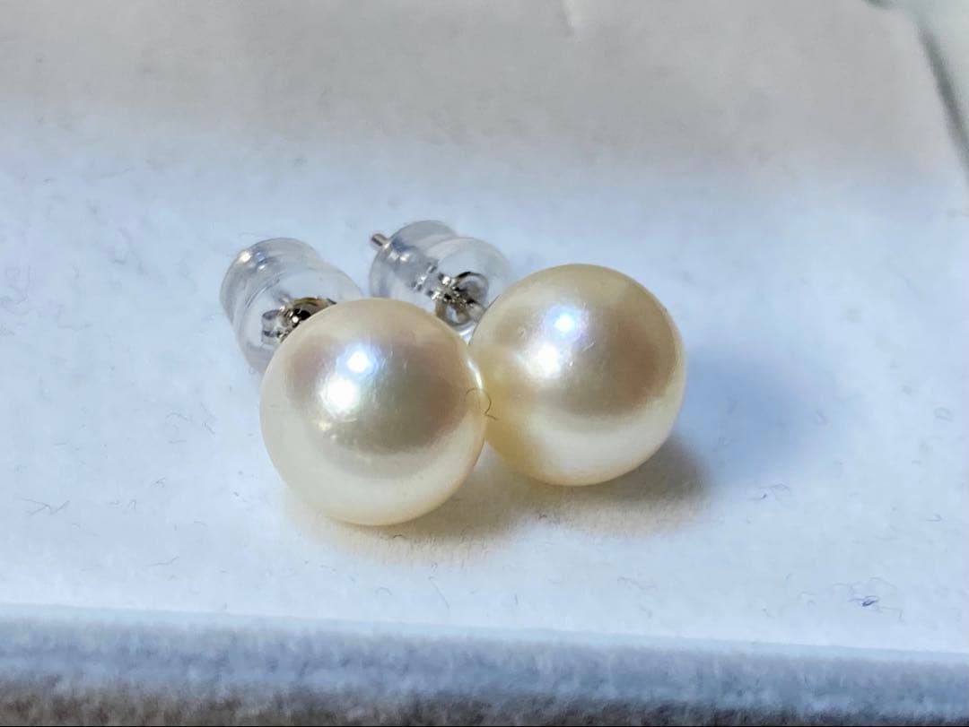 marymaryさま専用 【9.5ミリ】パールピアス　あこや真珠　越もの　セール