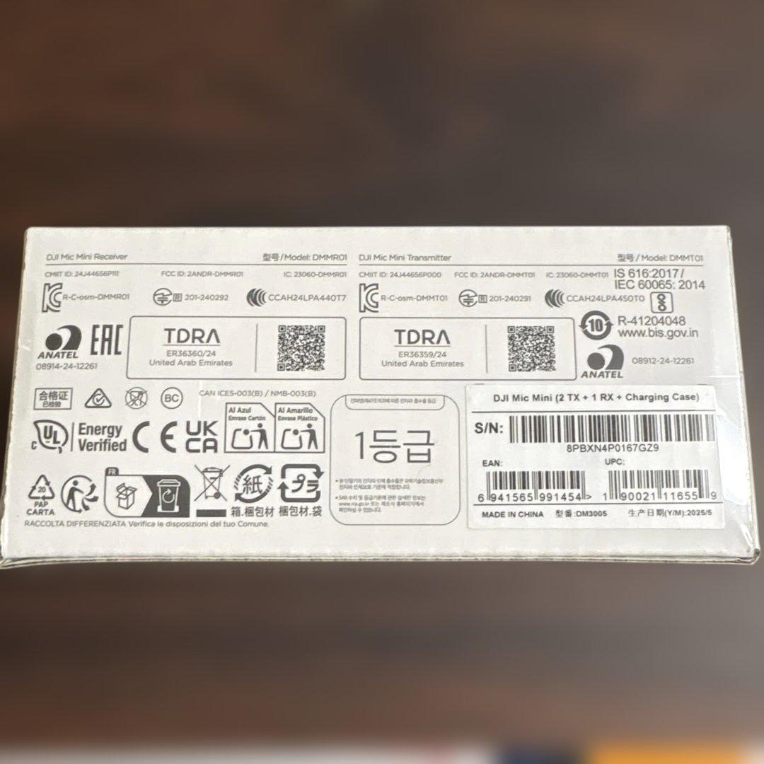 DJI Mic Mini 2TX+1RX+充電ケース ピンマイク ワイヤレス
