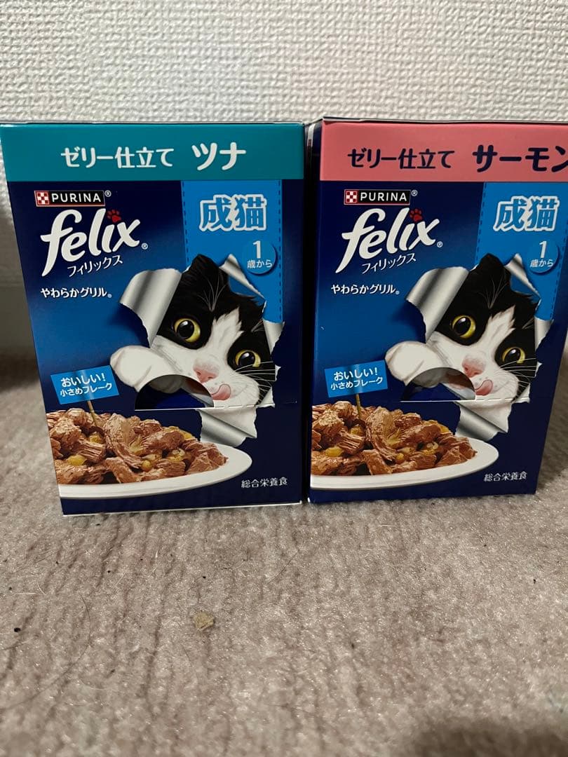 Purina Felix ツナ、サーモンウエットフードセット