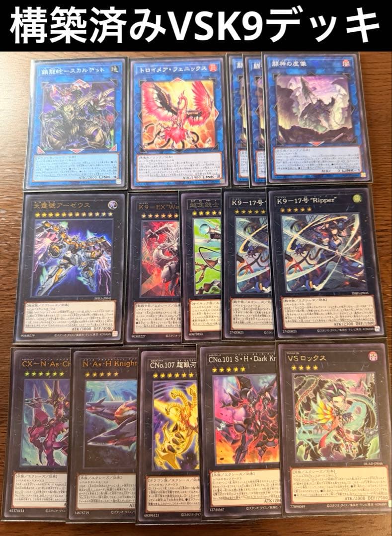 【遊戯王】構築済みVSK9デッキ
