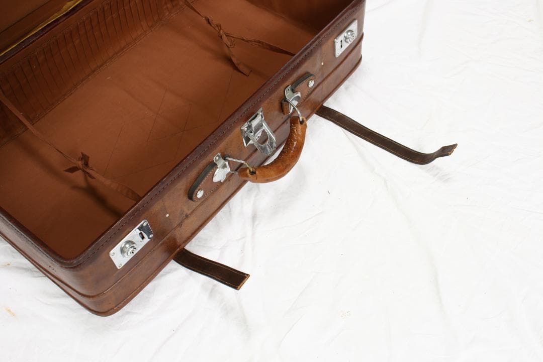 クラシックブラウンレザー風？旅行かばん