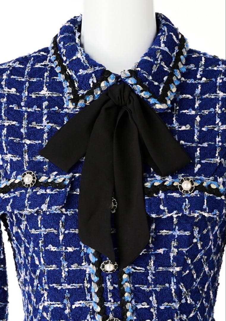 SOBREカラーツイードブレードワンピース ソブレ　andy キャバドレス