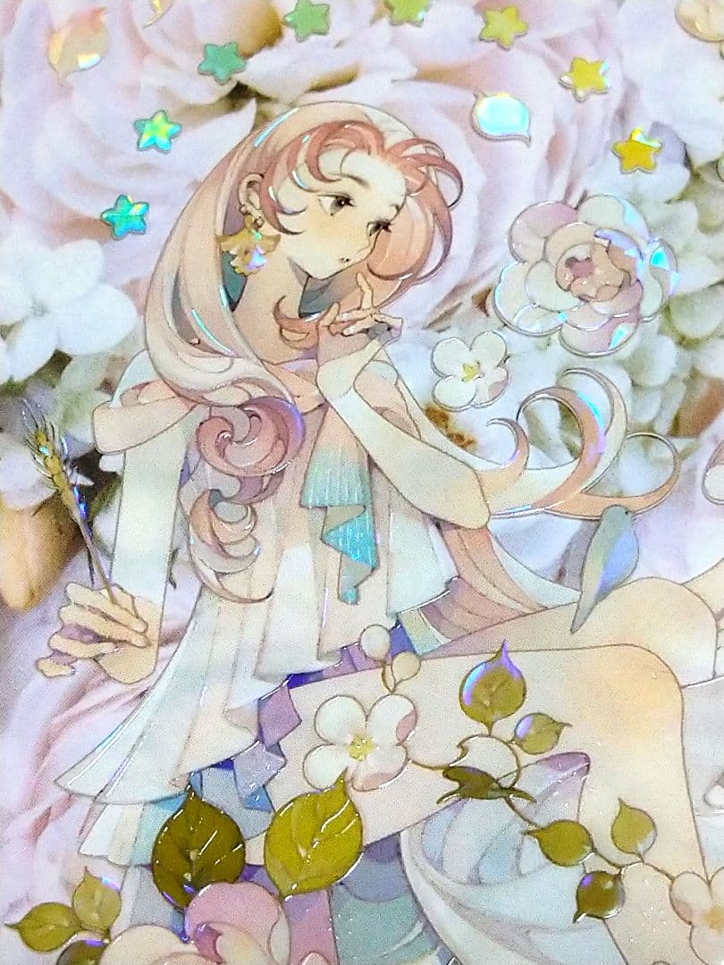 のこり１✩再販✩J522＃星跃(贝壳光)Shine切り売り海外人物マステ女の子