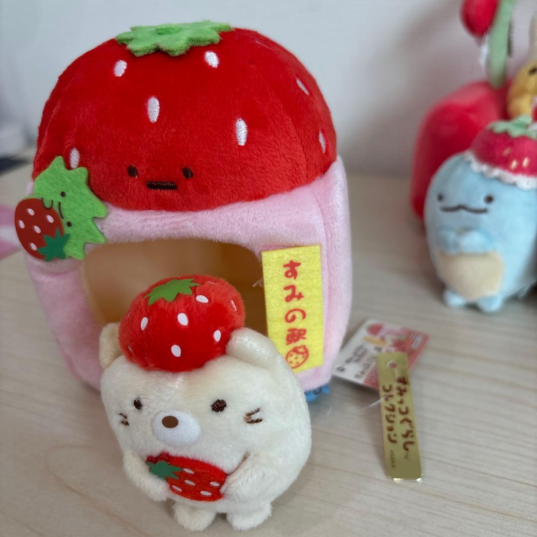 すみっコぐらし　いちごソファスペシャルぬいぐるみ 受注生産　限定品 いちご