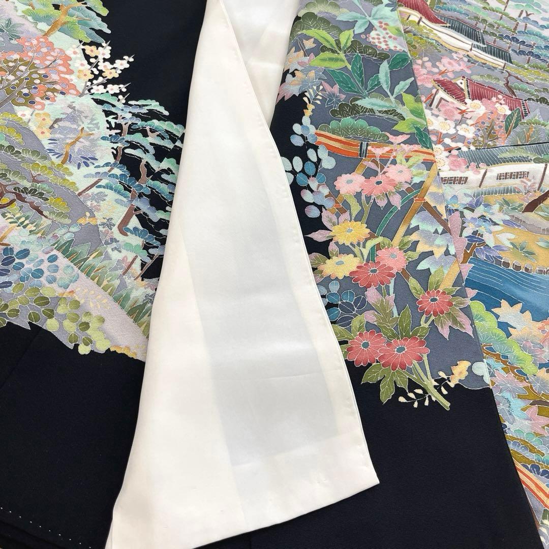 正絹 本加賀友禅 江戸褄 池辺り 佐藤潤