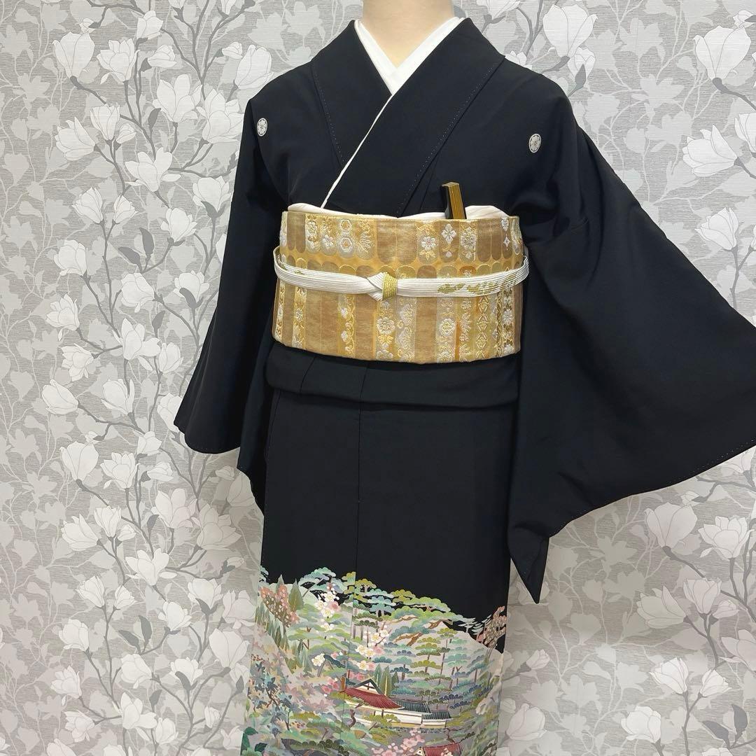 正絹 本加賀友禅 江戸褄 池辺り 佐藤潤