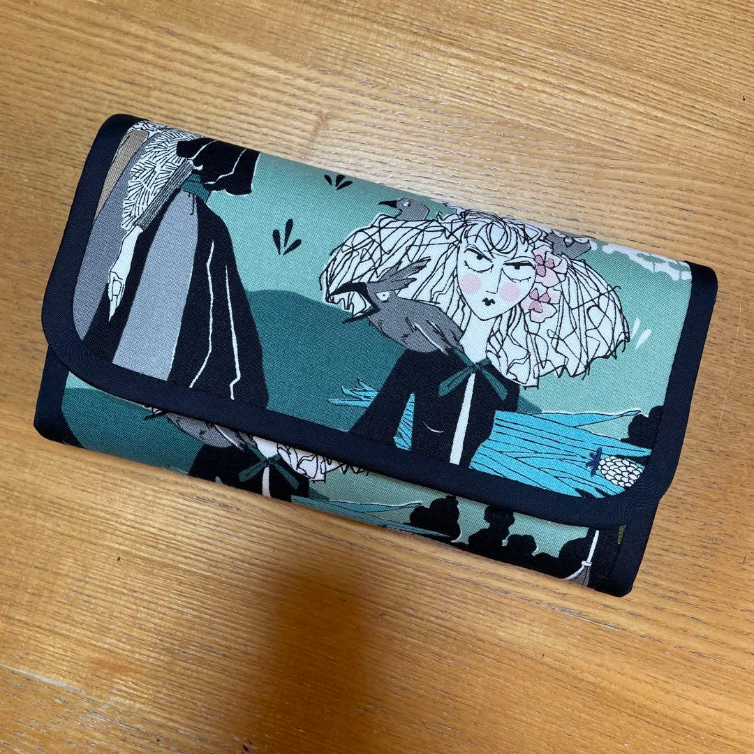 長財布　やりくり財布　ハンドメイド　廃盤レア生地