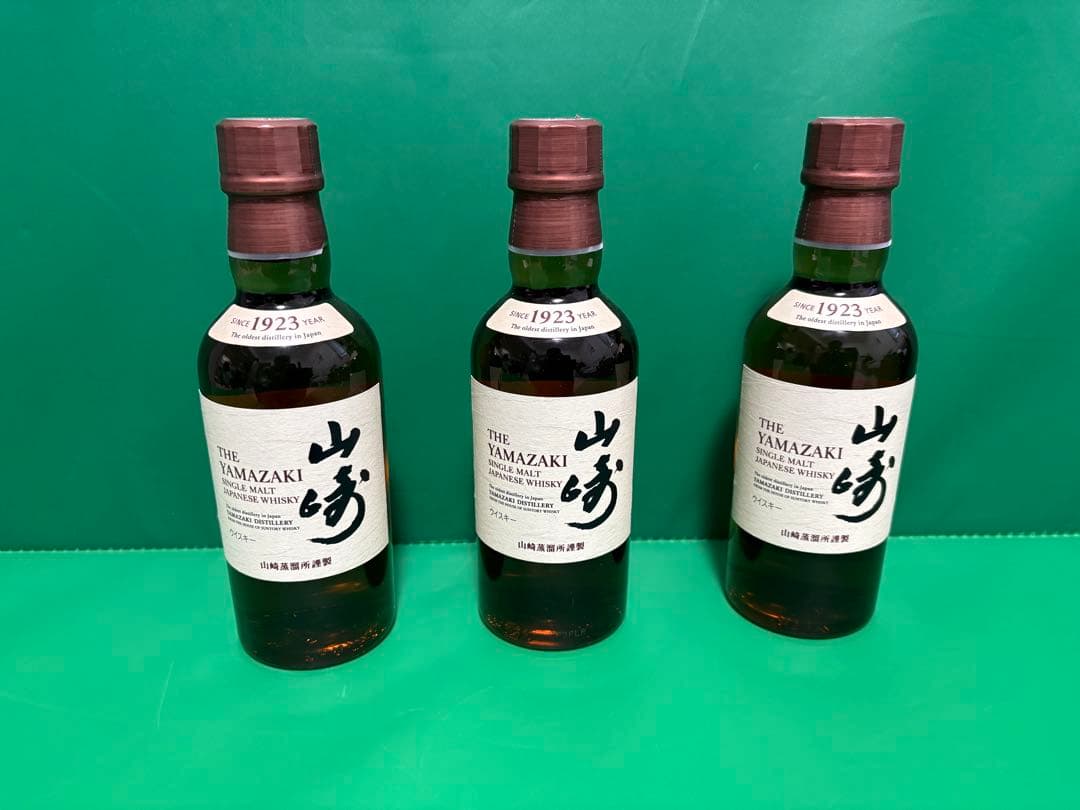 山崎ウイスキー 180ml 3本