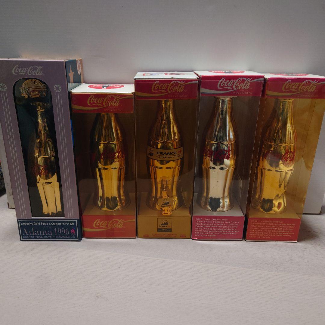 コカ・コーラ 限定金メッキボトル 5本セット