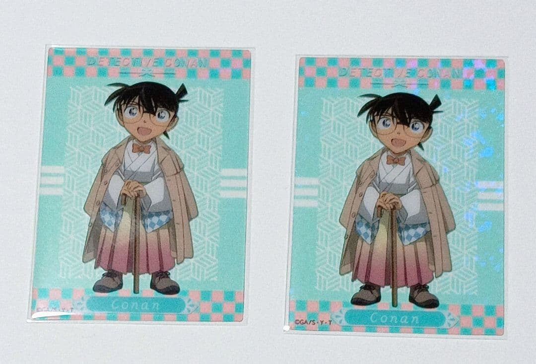 江戸川コナン 着物 アクリルキーホルダー＋カード10点セット