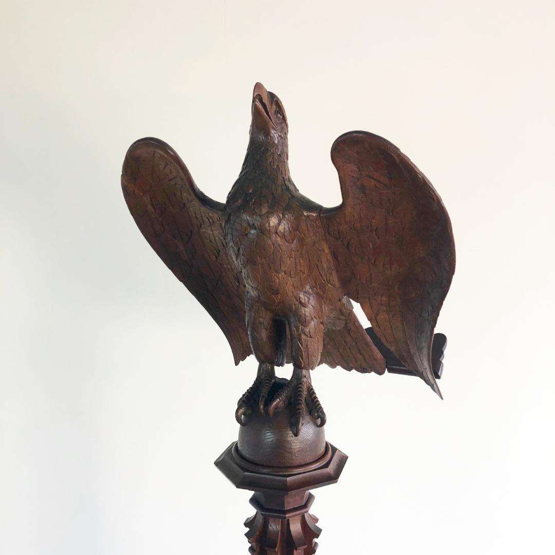 【希少】アンティーク 聖書台 木製 イーグル 教会什器
