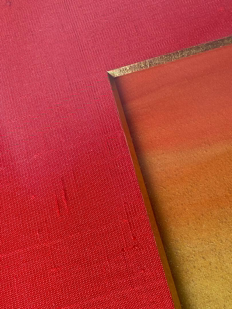 2277❣️ あいはら友子「赤富士」肉筆画 日本画 縁起物 開運 富士山