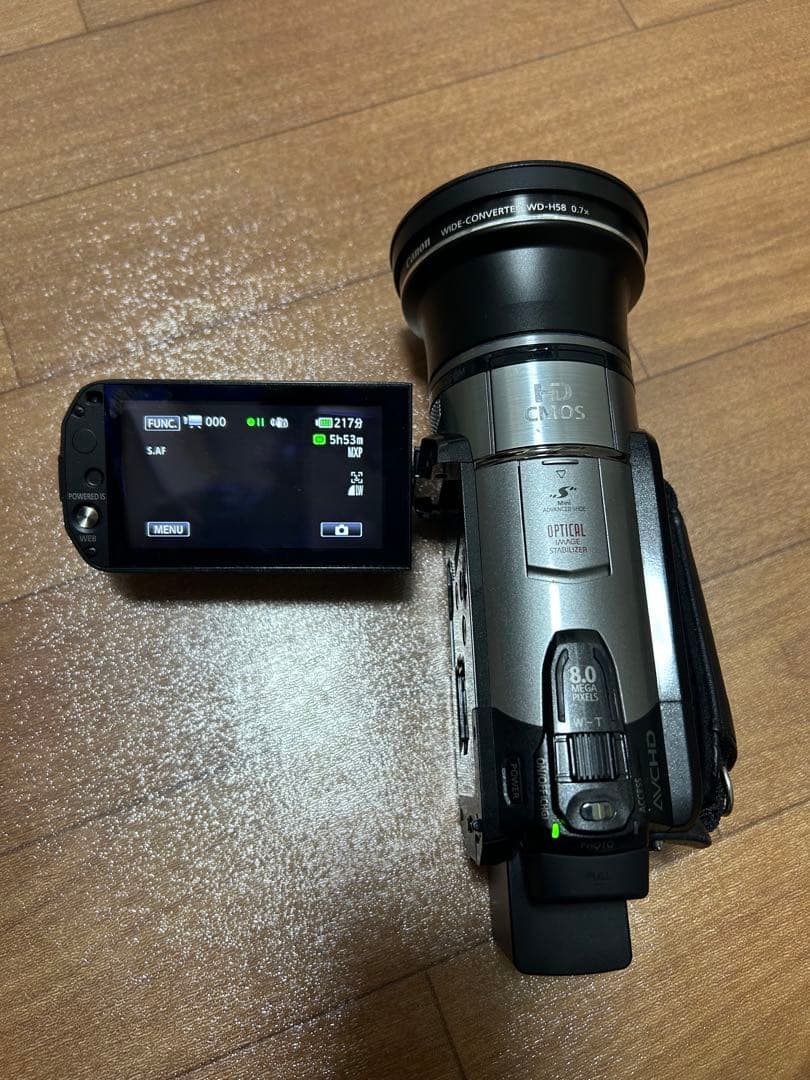 Canon ivis HF S21 キャノン純正ワイコン付 ビデオカメラ
