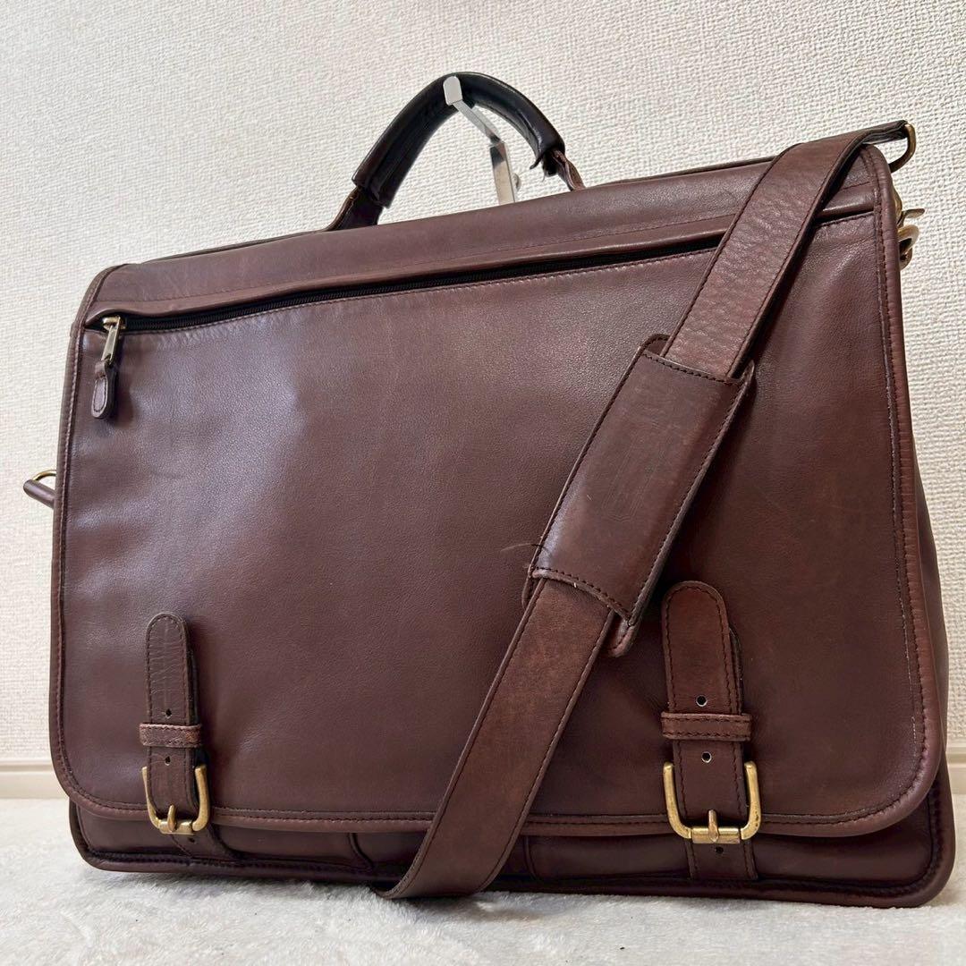 coach ビジネスバッグ 2way 0514 本革 オールドコーチ ブラウン