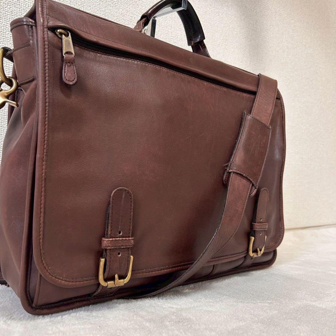 coach ビジネスバッグ 2way 0514 本革 オールドコーチ ブラウン