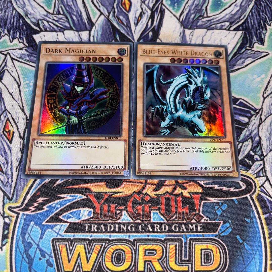 EU版 青眼の白龍 ブラック・マジシャン LOB 25th 遊戯王 海外 英語