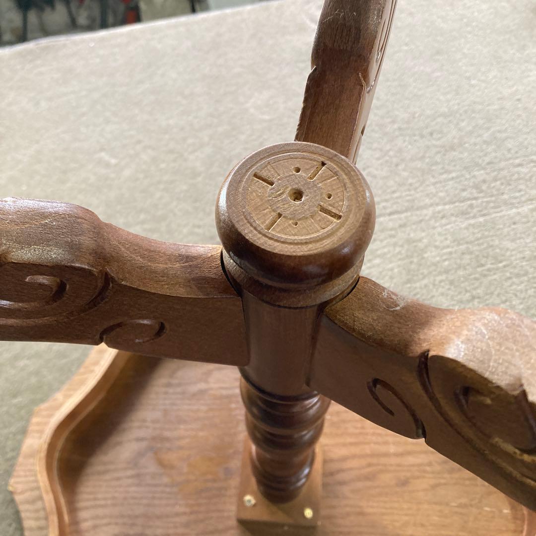 Y*u様 象嵌 コーヒーテーブル　丸テーブル　サイドテーブル 幅54cm A